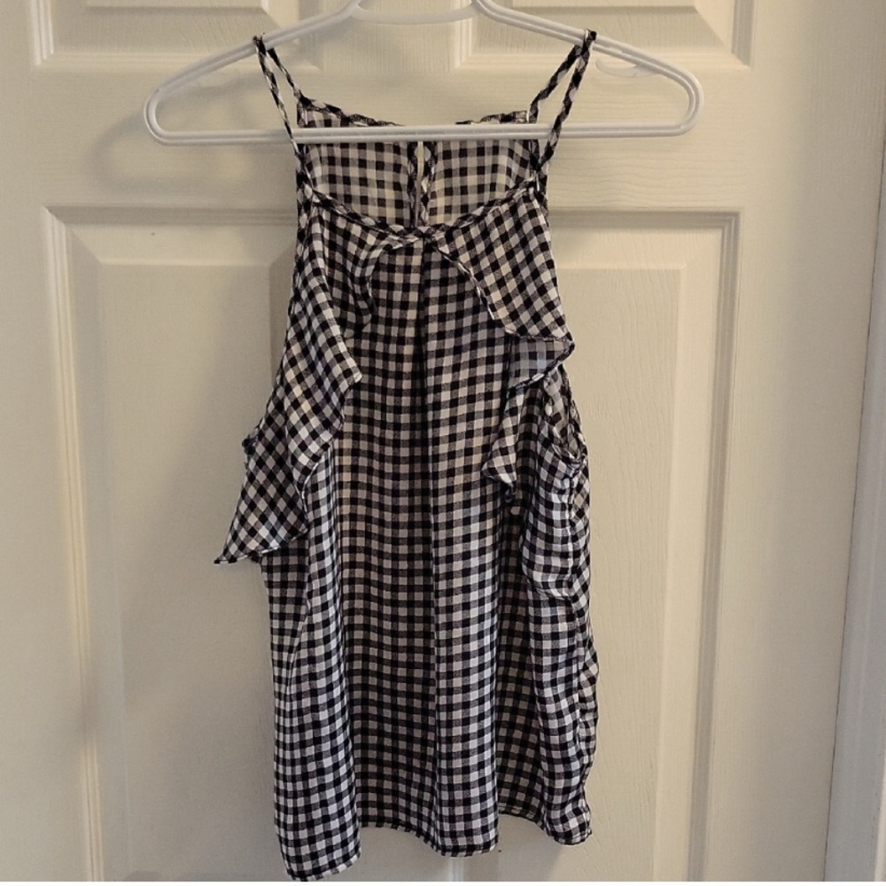 Stylish Black and White Checkered Kids Dress